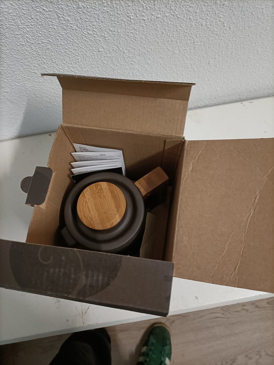 Image 1 of Prensa de café de arcilla Zisha Yixing púrpura Jia