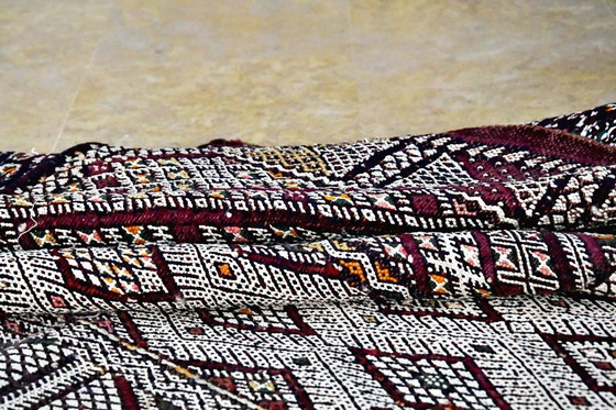 Image 1 of Rare!! Moroccan Zayan vintage kilim 368 x 153 cm 