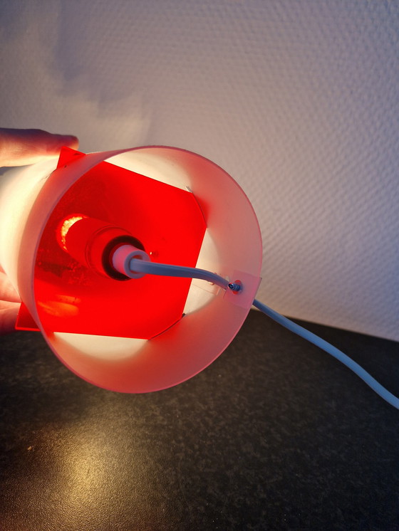 Image 1 of 2x Flame Lamp Table Lamp with Fluorescent Plexiglas