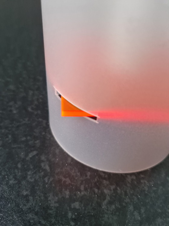 Image 1 of 2x Flame Lamp Table Lamp with Fluorescent Plexiglas