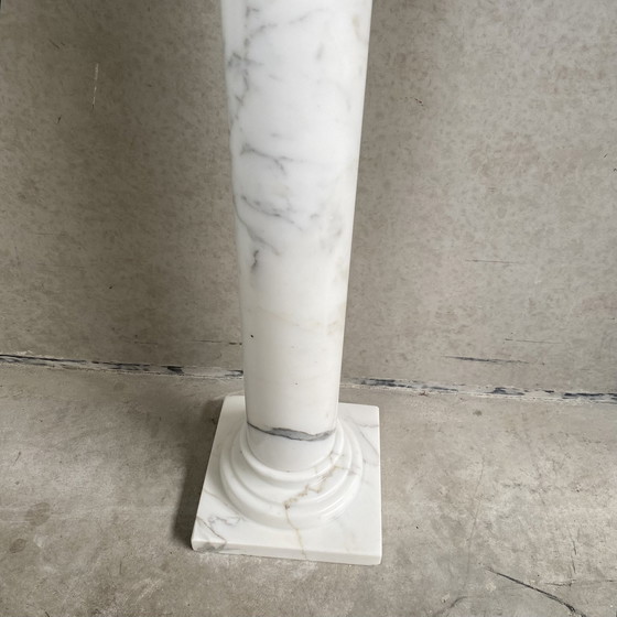 Image 1 of Marble side console table Italian 1980