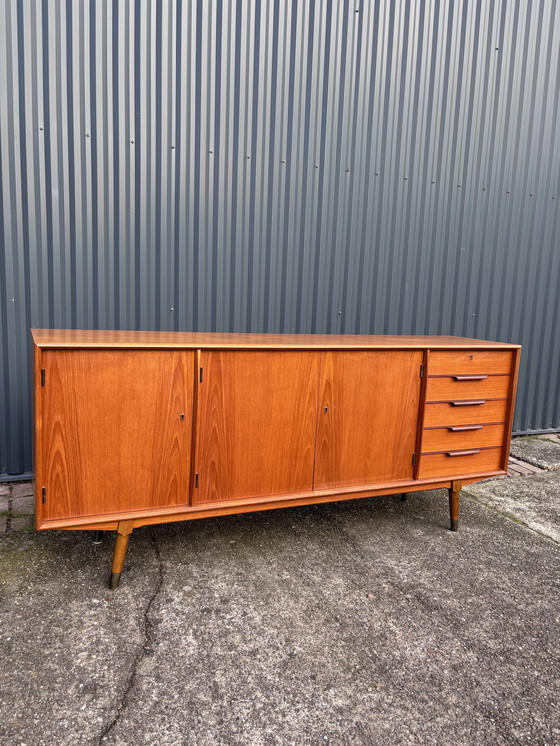 Image 1 of Vintage Sideboard Lowboard Cupboard Television Furniture Teak