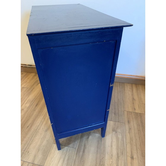 Image 1 of Cassettiera blu vintage a 4 cassetti