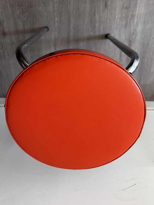 Retro Orange Stool