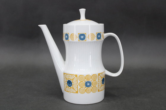 Image 1 of 1964 Jaroslav Jezek Exlusive Porcelain Tea Set "Nefertiti", Czechoslovakia 