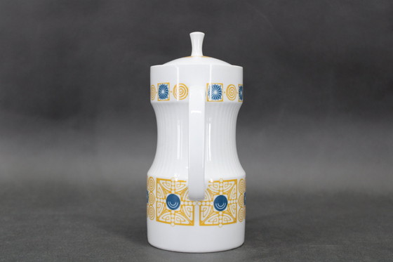 Image 1 of 1964 Jaroslav Jezek Exlusive Porcelain Tea Set "Nefertiti", Czechoslovakia 