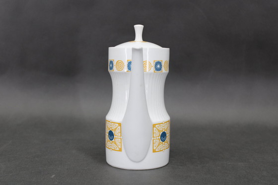 Image 1 of 1964 Jaroslav Jezek Exlusive Porcelain Tea Set "Nefertiti", Czechoslovakia 