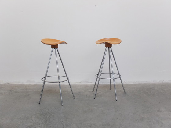 Image 1 of Pair Of 'Jamaica' Swivel Bar Stools By Pepe Cortès For Bd Barcelona, 1990S