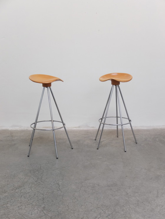 Image 1 of Pair Of 'Jamaica' Swivel Bar Stools By Pepe Cortès For Bd Barcelona, 1990S