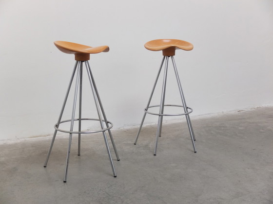 Image 1 of Pair Of 'Jamaica' Swivel Bar Stools By Pepe Cortès For Bd Barcelona, 1990S