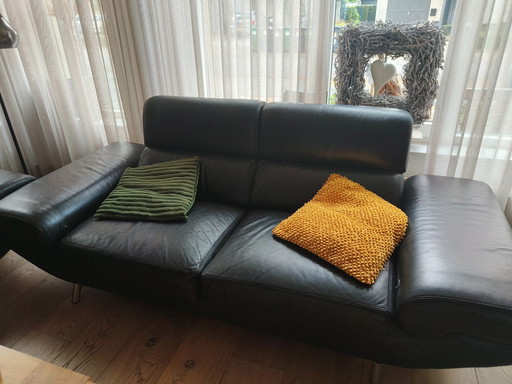 Two-Seater And Two-and-a-Half-Seater Leather Sofa