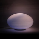 Lampada da tavolo vintage a sfera di vetro XL Eglo