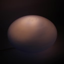 Lampada da tavolo vintage a sfera di vetro XL Eglo