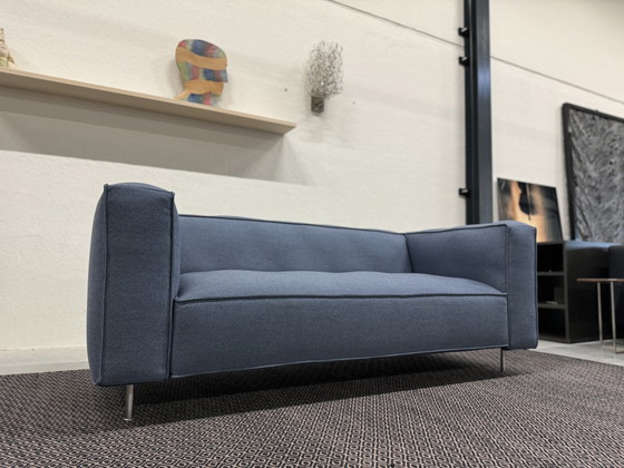 Image 1 of Gelderland 6400 2.5 Seater Sofa Blue Fabric