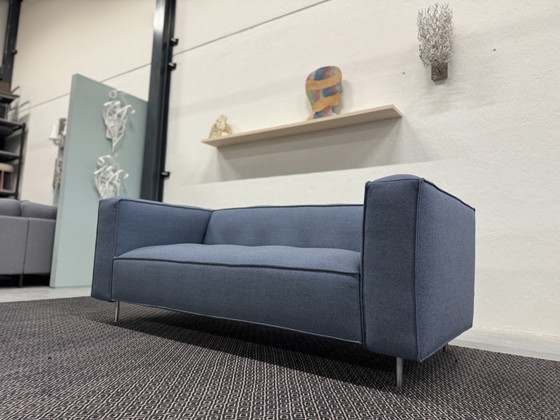 Image 1 of Gelderland 6400 2.5 Seater Sofa Blue Fabric