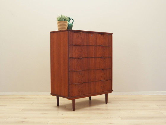 Image 1 of Teak Chest Of Drawers, Danish Design, 1970S, Production: Denmark