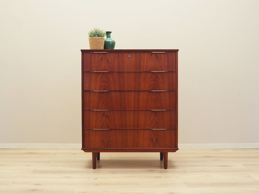 Teak Chest Of Drawers, Danish Design, 1970S, Production: Denmark