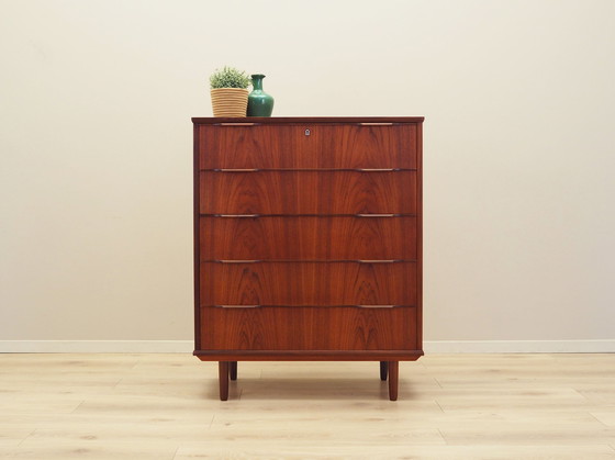 Image 1 of Teak Chest Of Drawers, Danish Design, 1970S, Production: Denmark