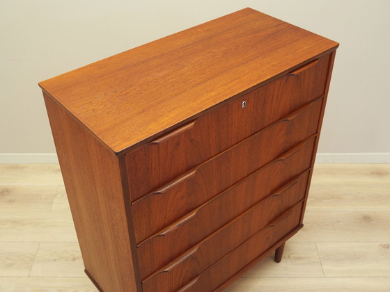 Image 1 of Teak Chest Of Drawers, Danish Design, 1970S, Production: Denmark