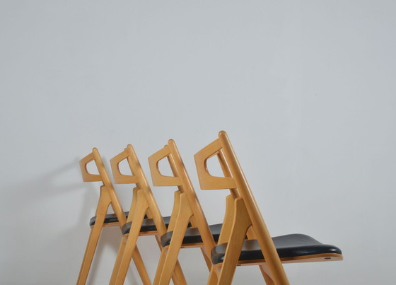 Image 1 of Set CH-29 Sawbuck chairs designed by Hans Wegner for Carl Hansen & Son