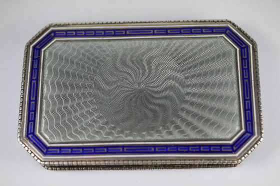 Image 1 of 19é Faberge style Silver Enameled Russian Hungarian Box