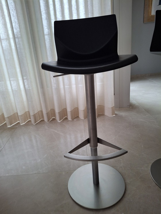 Image 1 of 3X Barstool La Palma Black