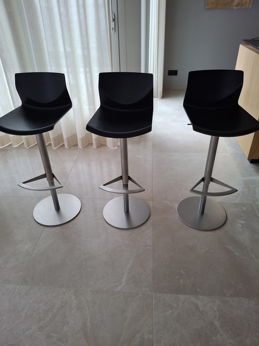 3X Barstool La Palma Black