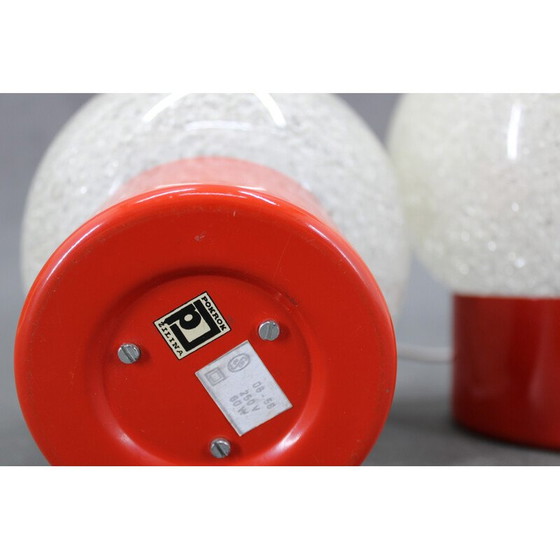 Image 1 of Pair of vintage night stands lamps by Pokrok Zilina, Czechoslovakia 1970s