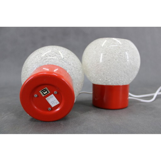 Pair of vintage night stands lamps by Pokrok Zilina, Czechoslovakia 1970s