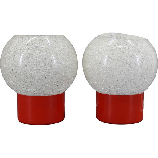 Pair of vintage night stands lamps by Pokrok Zilina, Czechoslovakia 1970s