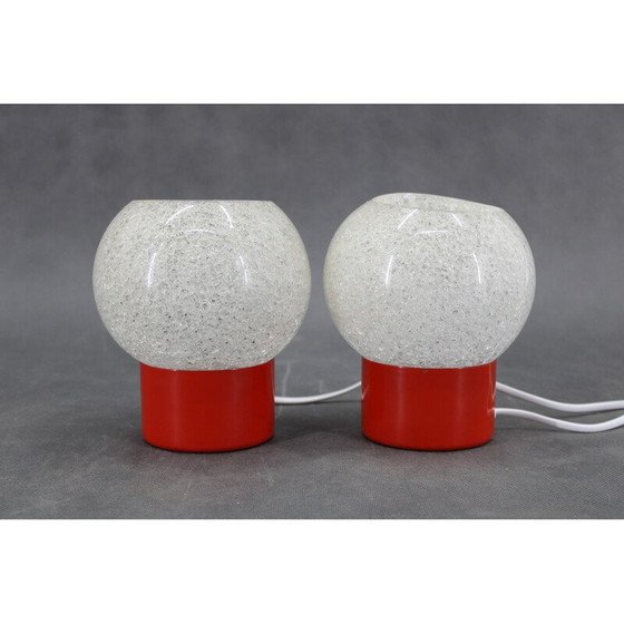 Image 1 of Pair of vintage night stands lamps by Pokrok Zilina, Czechoslovakia 1970s