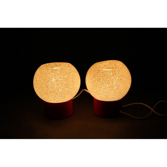 Image 1 of Pair of vintage night stands lamps by Pokrok Zilina, Czechoslovakia 1970s