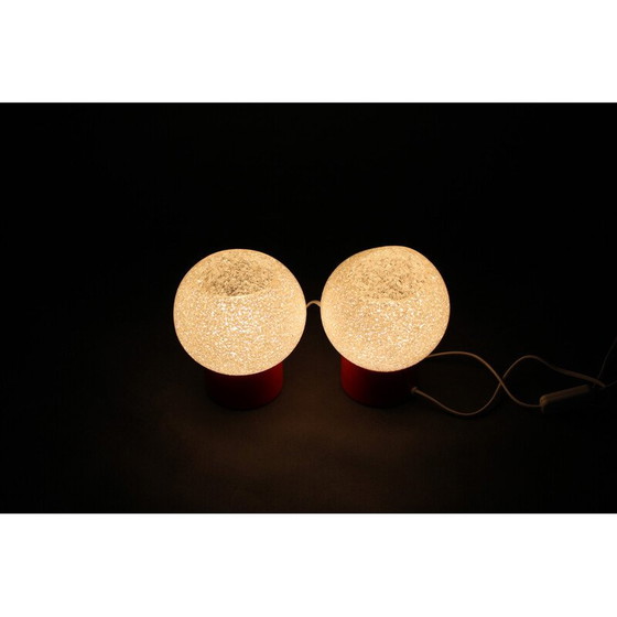 Image 1 of Pair of vintage night stands lamps by Pokrok Zilina, Czechoslovakia 1970s