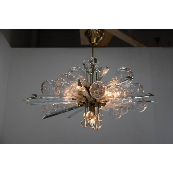 Image 1 of Vintage chandelier by René Roubicek, Czechoslovakia 1970