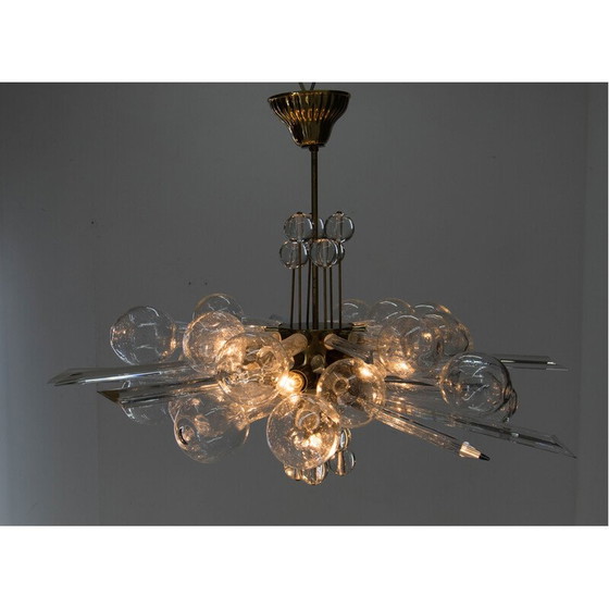 Image 1 of Vintage chandelier by René Roubicek, Czechoslovakia 1970