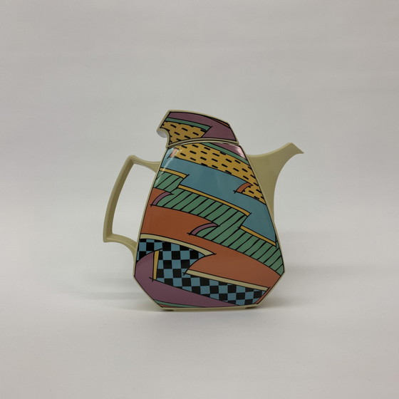 Image 1 of Iconic Memphis Style Dorothy Hafner Rosenthal Teapot Flash 1980S