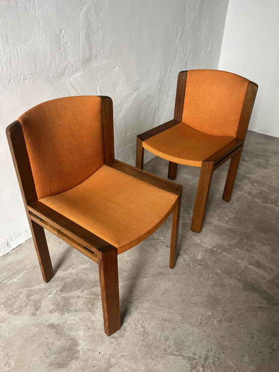 Image 1 of 4x Pozzi Model 300 chairs by Joe Colombo