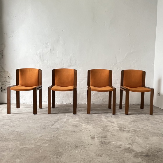 Image 1 of 4x Pozzi Model 300 chairs by Joe Colombo