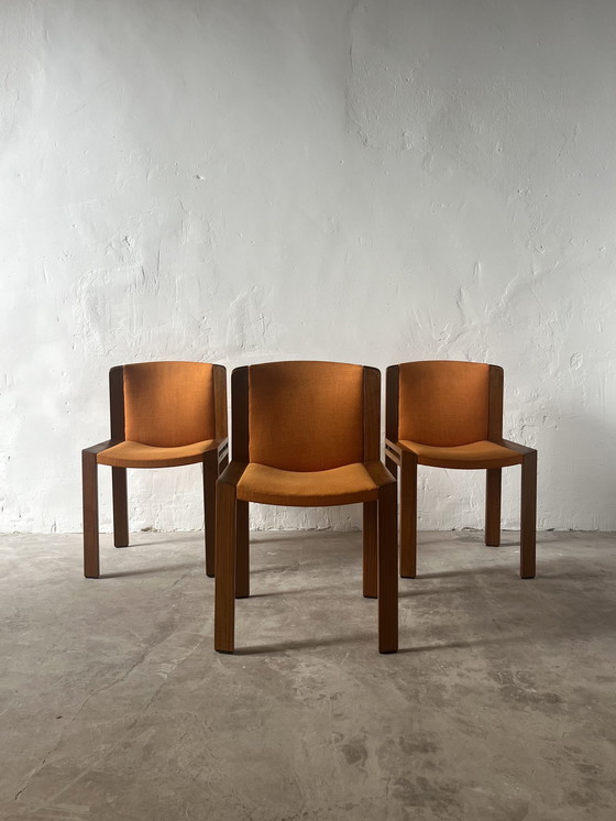 Image 1 of 4x Pozzi Model 300 chairs by Joe Colombo