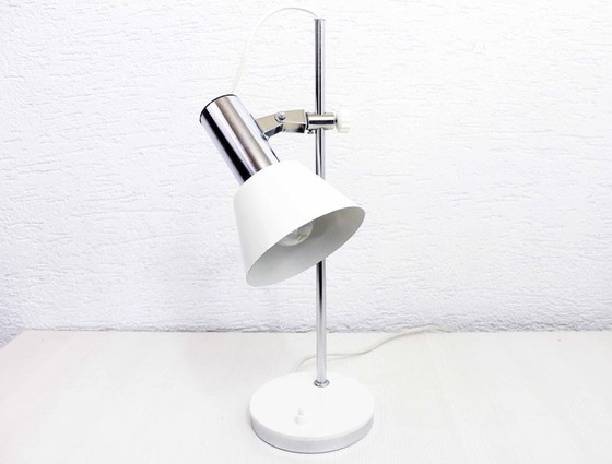 Image 1 of White Metal Desk Lamp From The 70S