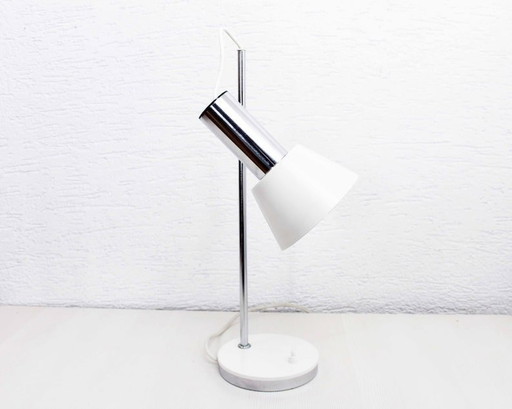 White Metal Desk Lamp From The 70S