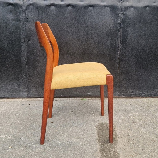 Set of 6 vintage Scandinavian teak chairs by Niels O'Moller for J.L. Moller