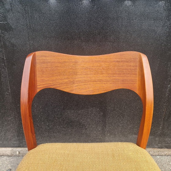 Image 1 of Set of 6 vintage Scandinavian teak chairs by Niels O'Moller for J.L. Moller