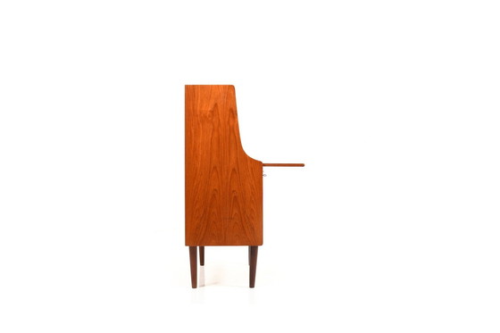 Image 1 of Secrétaire scandinave en teck du Mid Century, années 1950