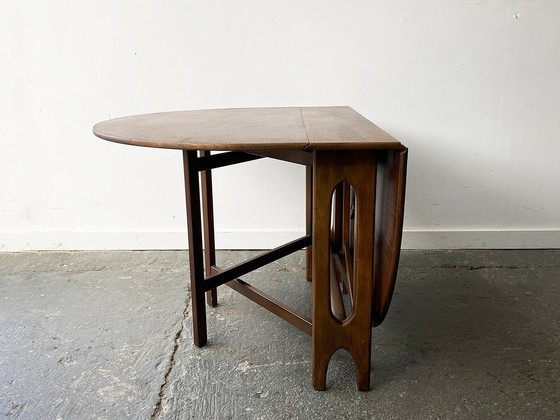 Image 1 of Large 1960S Mid-Century Drop Leaf Table By G Plan