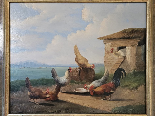 Albertus Verhoesen - Chicken coop 1864