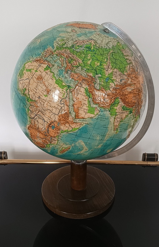 Image 1 of Fifties World Globe With Relief .