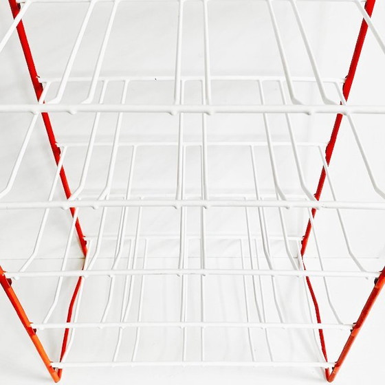 Image 1 of Vintage Tomado storage rack orange white 1960's