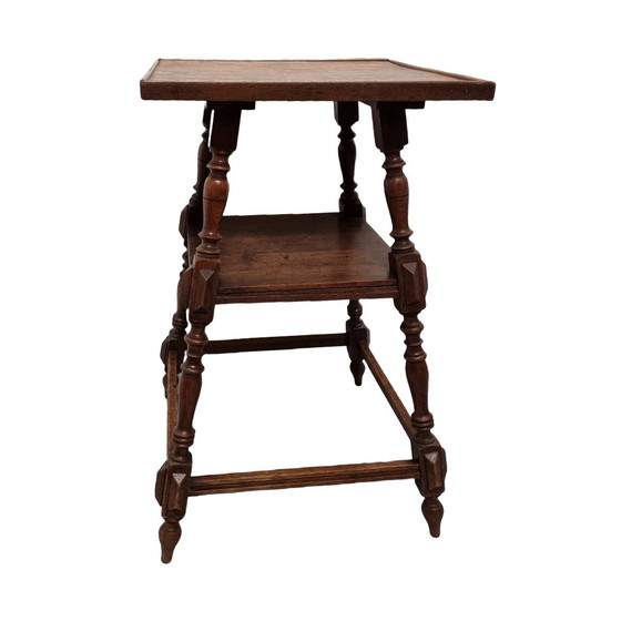 Image 1 of Antique Plant Table Oak