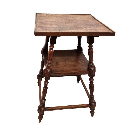 Image 1 of Antique Plant Table Oak